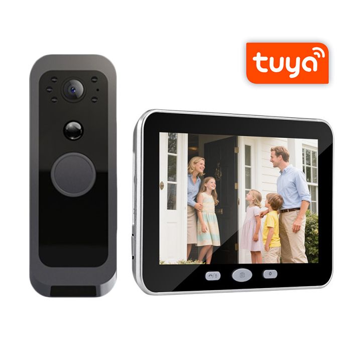 Bezdrátový Wi-Fi videozvonek s LCD displejem TPD10-W