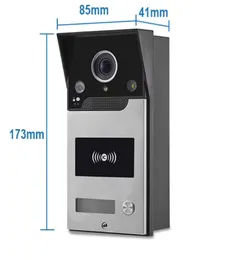 Videocitofono Wi-Fi con telecamera – 1080p, Tuya Smart, RFID, visione notturna, IP65, sblocco a distanza