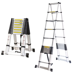 Skládací teleskopické štafle - 4,4m+4,4m, hliníkové