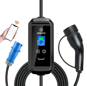 Cestovní nabíjecí stanice pro elektromobily - 7,2 KW, Type 2, Bluetooth, WiFi, 5m, mobilní aplikace