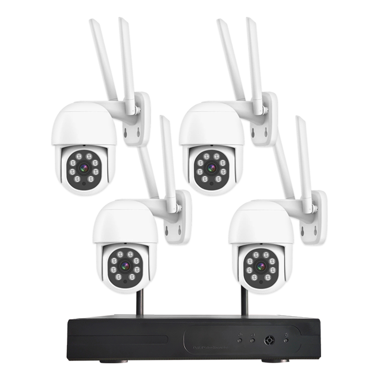 Bezdrátový WiFi kamerový set s NVR jednotkou a 4x 5MP PTZ kamerami
