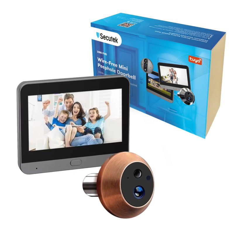 WiFi dveřní kukátko Secutek SRT-PD10-C