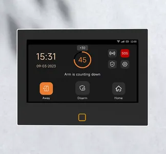Chytrý zabezpečovací systém s 7″ dotykovým displejem – WiFi + 4G, Tuya Smart