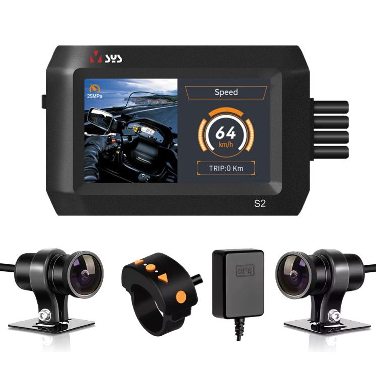 Duální kamerový systém na motocykl S2DL – Bluetooth, WiFi, GPS