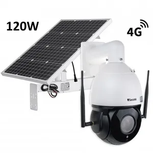 Otočná 4G PTZ IP kamera Secutek SBS-NC79G-30X se solárním dobíjením 120W / 60A