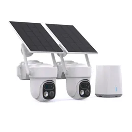 Solární 2K WiFi kamerový set se 2 duálními PTZ kamerami a HomeBase - KooCam