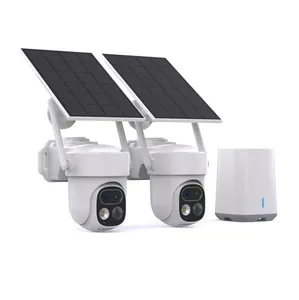 Solární 2K WiFi kamerový set se 2 duálními PTZ kamerami a HomeBase - KooCam