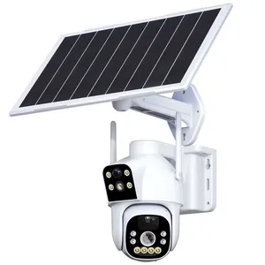 Otočná PTZ kamera HSD3L4W se solárním dobíjením, WiFi, duálním 2MP objektivem, detekcí osob a nočním viděním - CamhiPro