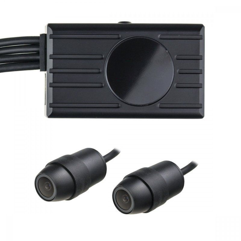 Duální Full HD kamerový systém D2P-WiFi do auta či motocyklu - 2 kamery, LCD monitor