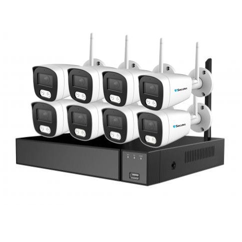 WiFi kamerový systém Secutek SLG-LW2MC84B1 - 8x2MP kamera, NVR