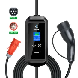 Cestovní nabíjecí stanice pro elektromobily - 22kW, Type 2, Bluetooth, WiFi, 5m, mobilní aplikace
