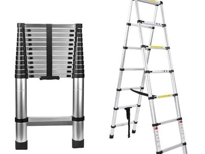 Teleskopické štafle - 3,5m+3,5m, hliníkové